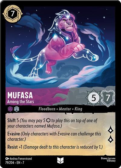 Mufasa - Among the Stars (Archazia's Island) Near Mint