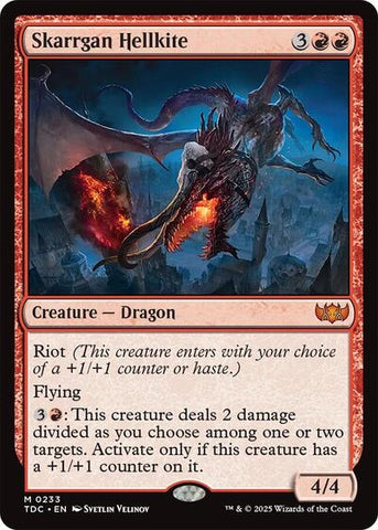 Skarrgan Hellkite (Commander: Tarkir: Dragonstorm) Near Mint