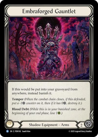 Embraforged Gauntlet (Compendium of Rathe) Near Mint Cold Foil