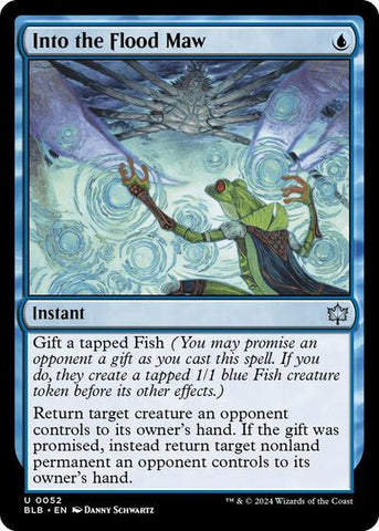 Into the Flood Maw (Bloomburrow) Near Mint Foil