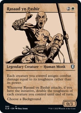 Rasaad yn Bashir (Showcase) (Commander Legends: Battle for Baldur's Gate) Near Mint Foil