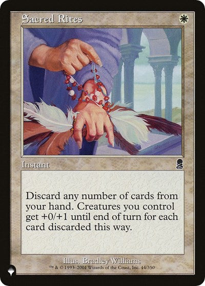 Sacred Rites (The List) Near Mint