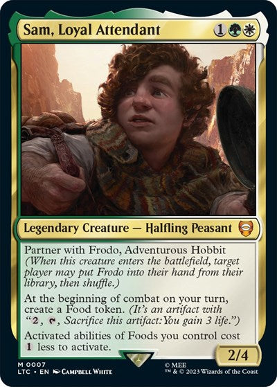 Sam, Loyal Attendant (Commander: The Lord of the Rings: Tales of Middle-earth) Near Mint Foil
