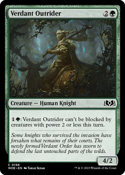 Verdant Outrider (Wilds of Eldraine) Near Mint Foil