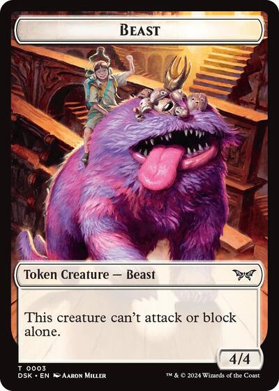 Beast Token (Duskmourn: House of Horror) Near Mint
