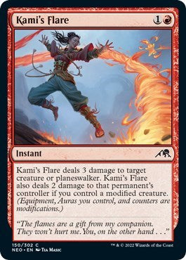 Kami's Flare (Kamigawa: Neon Dynasty) Near Mint Foil