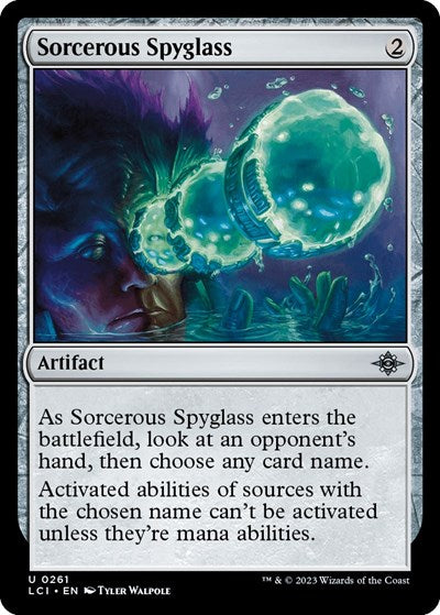 Sorcerous Spyglass (The Lost Caverns of Ixalan) Light Play Foil
