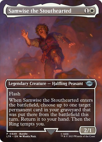 Samwise the Stouthearted (Borderless) (Universes Beyond: The Lord of the Rings: Tales of Middle-earth) Near Mint Foil