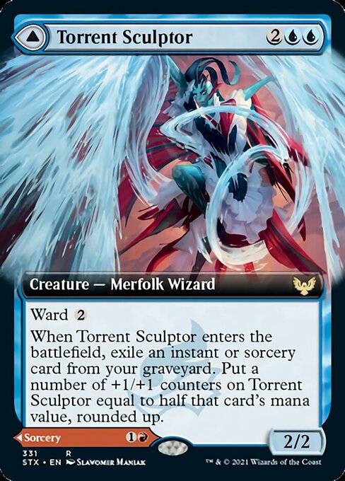 Torrent Sculptor / Flamethrower Sonata (Extended Art) (Strixhaven) Near Mint