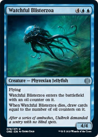 Watchful Blisterzoa (Phyrexia: All Will Be One) Near Mint Foil