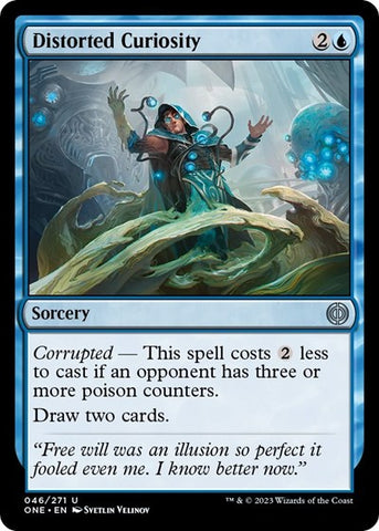 Distorted Curiosity (Phyrexia: All Will Be One) Near Mint Foil