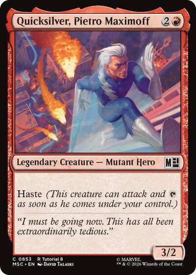 Quicksilver, Pietro Maximoff (0853) (Commander: Marvel Super Heroes) Near Mint