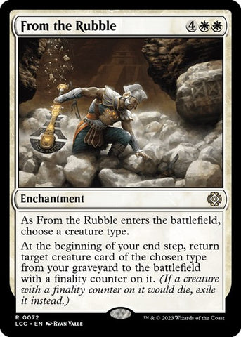 From the Rubble (Commander: The Lost Caverns of Ixalan) Near Mint