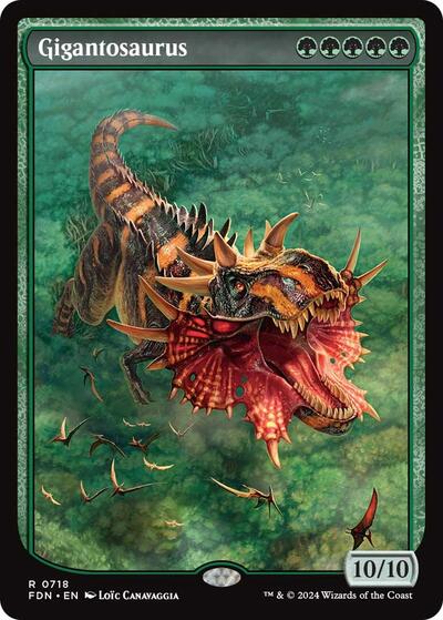 Gigantosaurus (Full Art) (Foundations) Near Mint Foil
