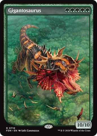 Gigantosaurus (Full Art) (Foundations) Near Mint Foil