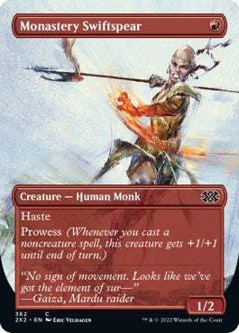 Monastery Swiftspear (Borderless) (Double Masters 2022) Near Mint