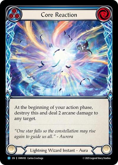 Core Reaction (Blue) (Omens of the Third Age) Near Mint Foil