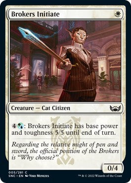Brokers Initiate (Streets of New Capenna) Near Mint Foil