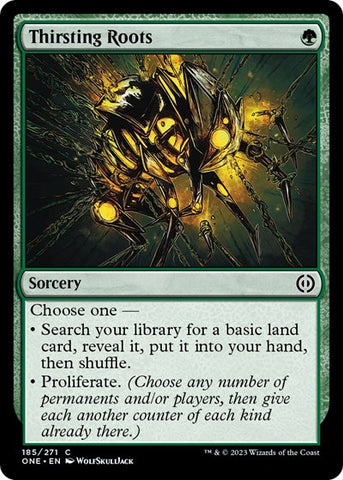 Thirsting Roots (Phyrexia: All Will Be One) Near Mint Foil