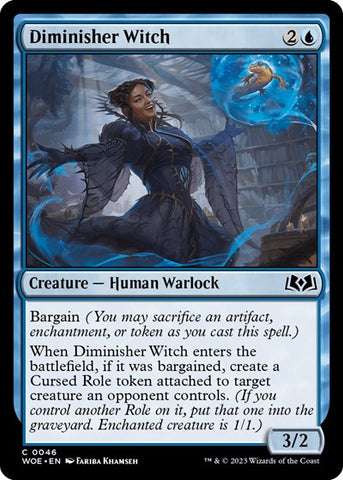 Diminisher Witch (Wilds of Eldraine) Near Mint