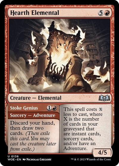 Hearth Elemental (Wilds of Eldraine) Light Play Foil