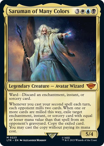 Saruman of Many Colors (Universes Beyond: The Lord of the Rings: Tales of Middle-earth) Light Play Foil