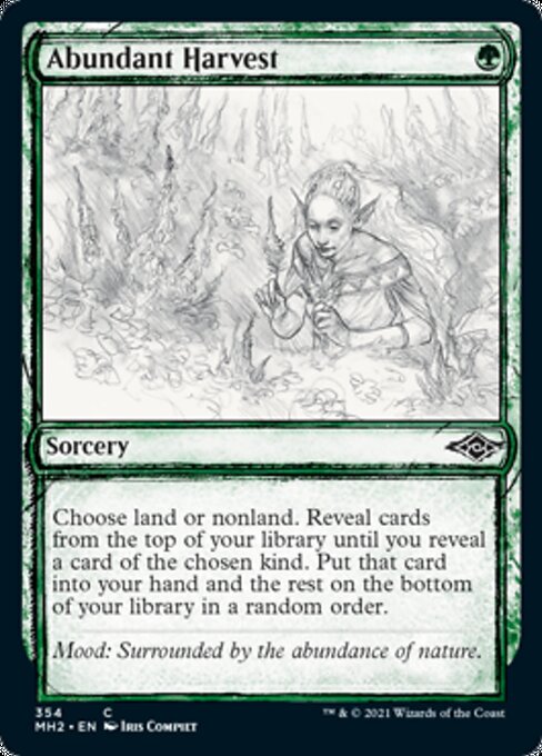 Abundant Harvest (Showcase) (Modern Horizons 2) Near Mint Foil
