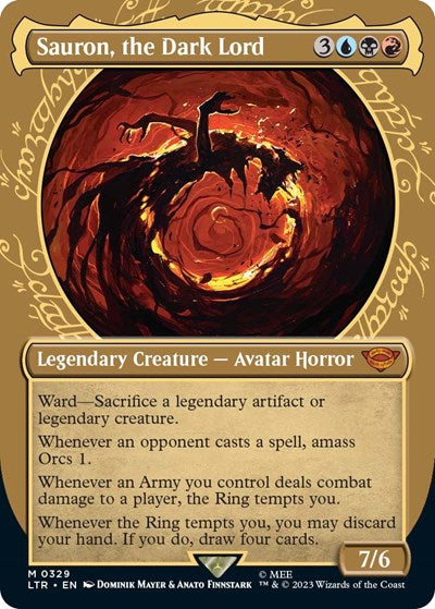Sauron, the Dark Lord (Showcase) (Universes Beyond: The Lord of the Rings: Tales of Middle-earth) Near Mint Foil