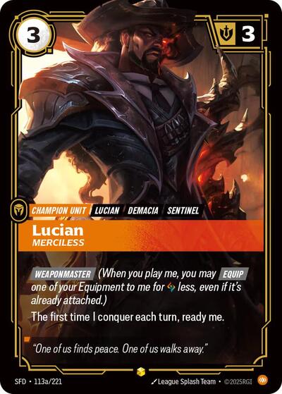 Lucian Merciless (Alternate Art) (Spiritforged) Near Mint Foil
