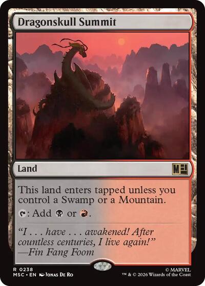 Dragonskull Summit (Surge Foil) (Commander: Marvel Super Heroes) Near Mint Foil