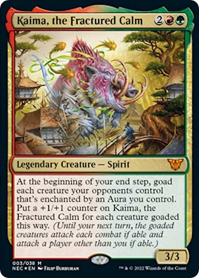 Kaima, the Fractured Calm (Commander: Kamigawa: Neon Dynasty) Near Mint Foil