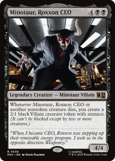 Minotaur, Roxxon CEO (Commander: Marvel Super Heroes) Near Mint Foil