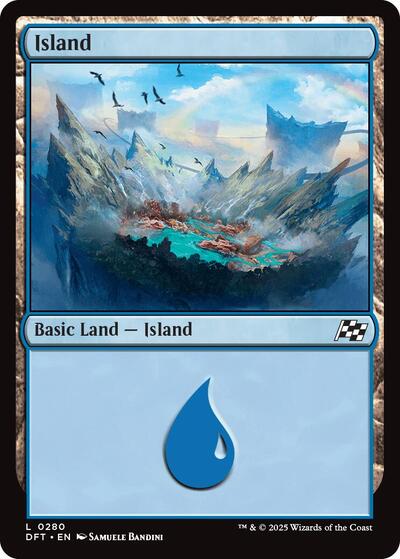 Island (0280) (Aetherdrift) Near Mint Foil