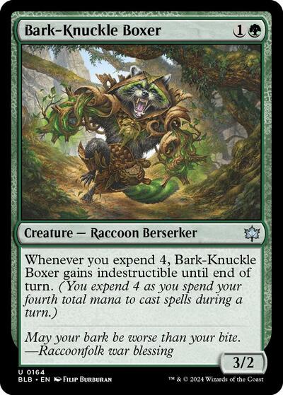 Bark-Knuckle Boxer (Bloomburrow) Near Mint Foil