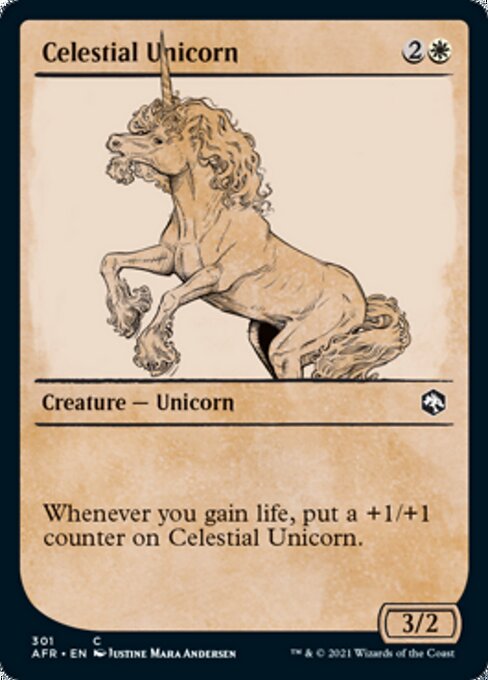 Celestial Unicorn (Showcase) (Adventures in the Forgotten Realms) Near Mint