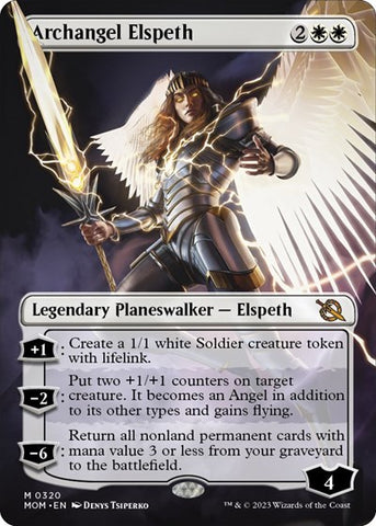 Archangel Elspeth (Borderless) (March of the Machine) Near Mint