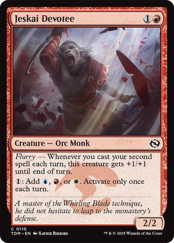 Jeskai Devotee (Tarkir: Dragonstorm) Near Mint