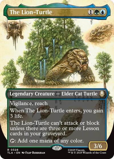 The Lion-Turtle (Borderless) (Avatar: The Last Airbender) Near Mint Foil