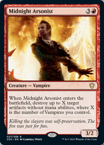 Midnight Arsonist (27) (Commander 2021 Crimson Vow) Near Mint