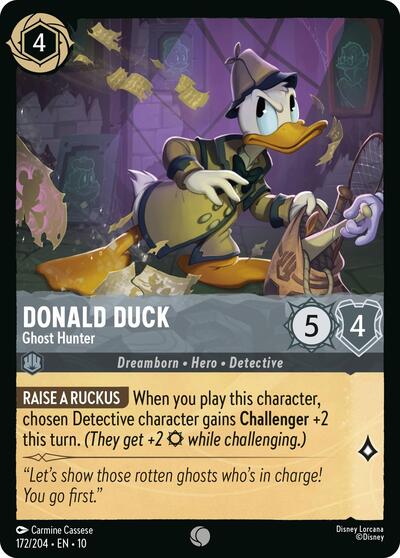 Donald Duck - Ghost Hunter (Whispers in the Well) Near Mint Cold Foil