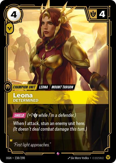 Leona Determined (Origins) Near Mint Foil