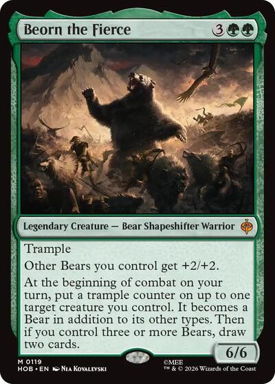 Beorn the Fierce (The Hobbit) Near Mint Foil