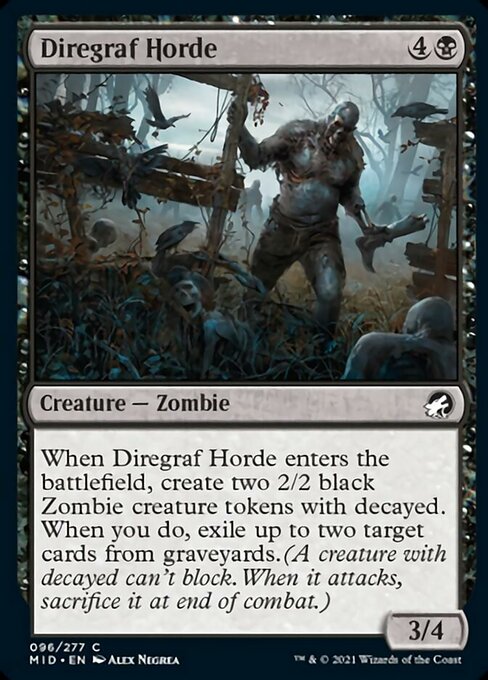 Diregraf Horde (Innistrad: Midnight Hunt) Near Mint