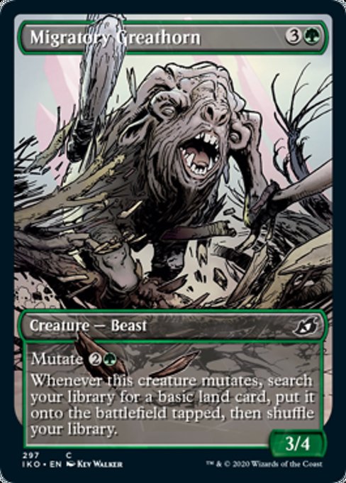 Migratory Greathorn (Showcase) (Ikoria: Lair of Behemoths) Near Mint