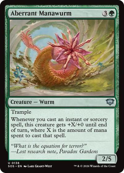 Aberrant Manawurm (Secrets of Strixhaven) Near Mint Foil