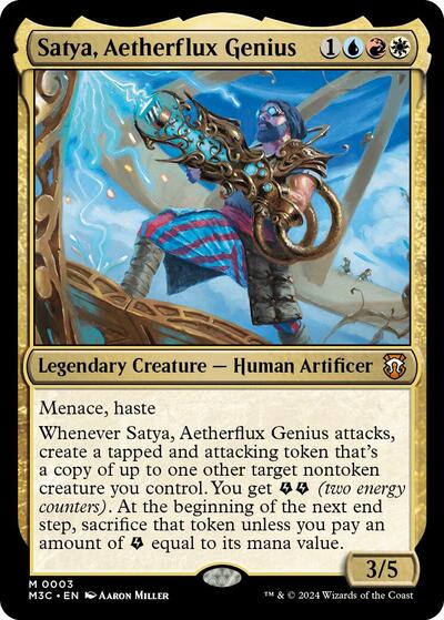 Satya, Aetherflux Genius (Commander: Modern Horizons 3) Near Mint