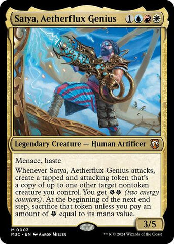 Satya, Aetherflux Genius (Commander: Modern Horizons 3) Near Mint
