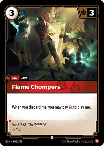 Flame Chompers (Origins) Near Mint Foil