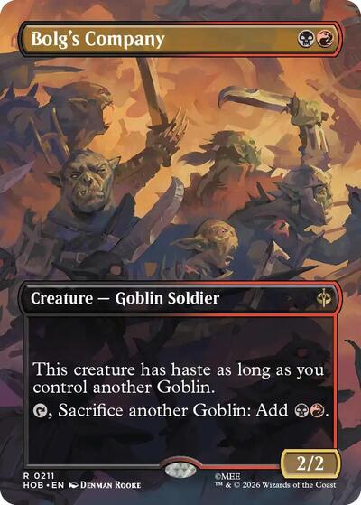 Bolg's Company (Borderless) (The Hobbit) Near Mint Foil