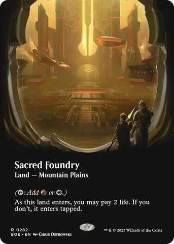 Sacred Foundry (Borderless) (Edge of Eternities) Near Mint